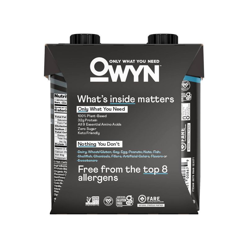 slide 2 of 3, OWYN Elite Sports Drink Tetra Pack - Vanilla - 4ct, 4 ct