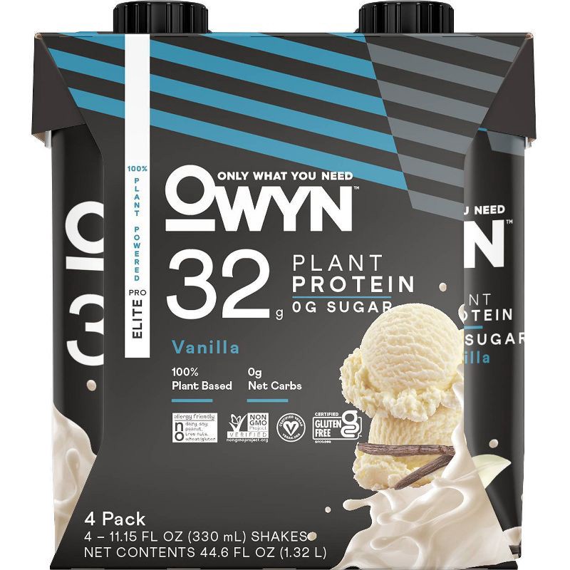 slide 1 of 3, OWYN Elite Sports Drink Tetra Pack - Vanilla - 4ct, 4 ct