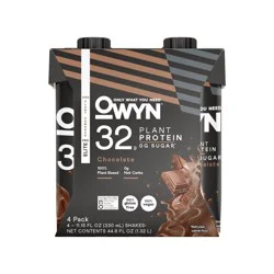 OWYN Pro Elite 32g Dairy Free Protein Shake Chocolate Non-Caffeinated - 4ct