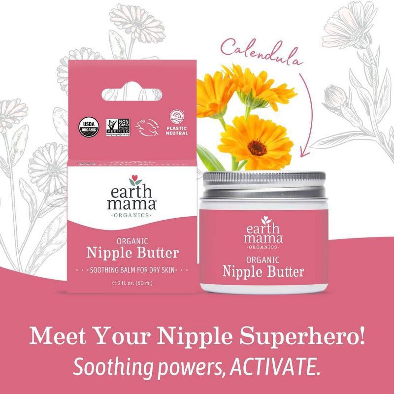 slide 3 of 12, Earth Mama Organic Nipple Butter - 2 fl oz, 2 fl oz