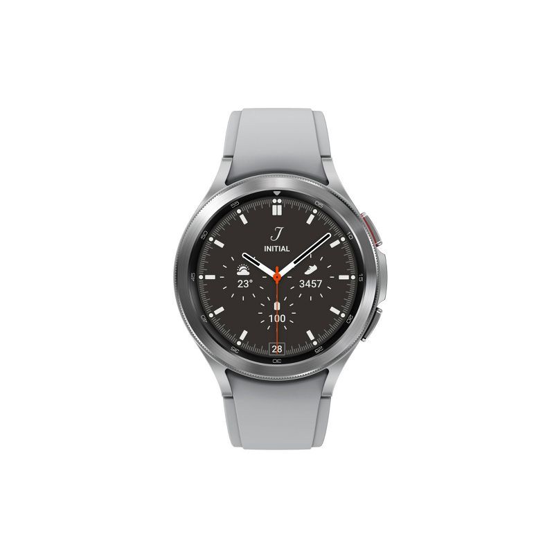 slide 9 of 11, Samsung Galaxy Watch 4 Classic BT 46mm Smartwatch - Silver, 1 ct