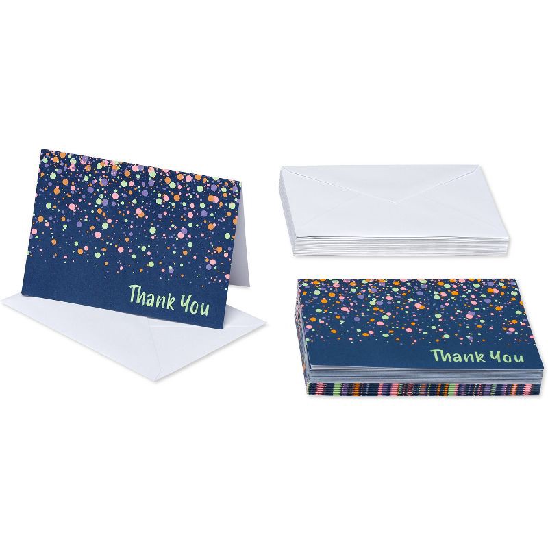 slide 3 of 4, 24ct Thank You Cards Splatter - Spritz™, 24 ct