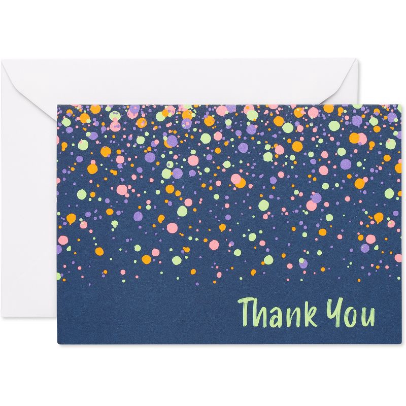 slide 1 of 4, 24ct Thank You Cards Splatter - Spritz™, 24 ct