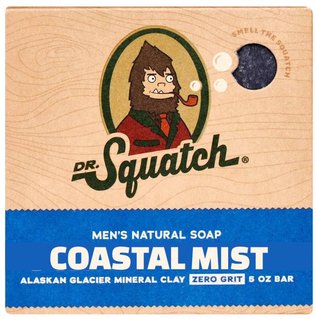slide 1 of 1, Dr. Squatch Light Grit Men's Natural Coastal Mist Soap 5 oz, 5 oz