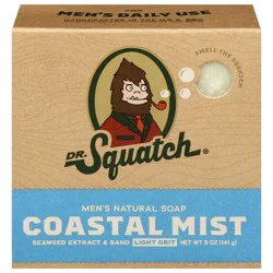 Dr. Squatch Light Grit Men's Natural Coastal Mist Soap 5 oz