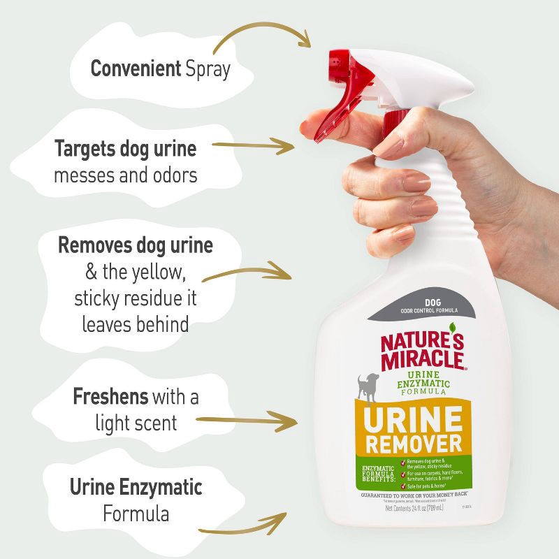 slide 6 of 9, Nature's Miracle Dog Urine Remover Spray - 24 fl oz, 24 fl oz