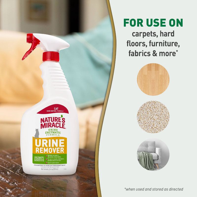 slide 7 of 9, Nature's Miracle Cat Urine Remover Spray - 24 fl oz, 24 fl oz