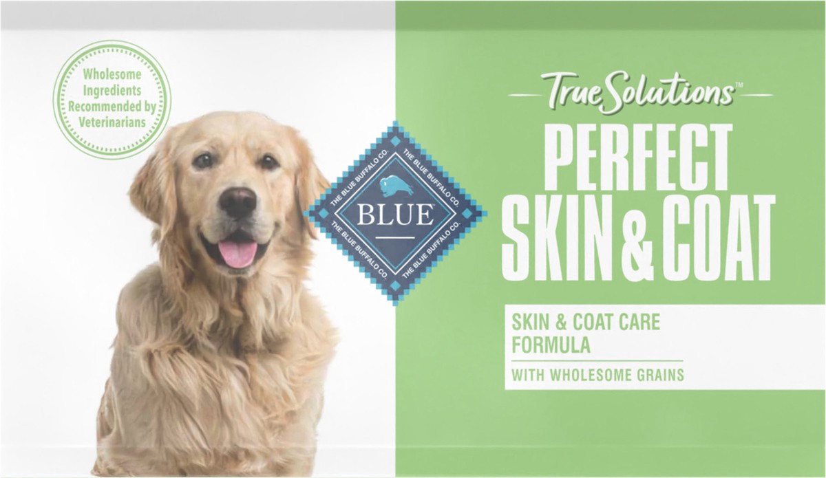 slide 6 of 9, BLUE Buffalo True Solutions Perfect Coat Skin & Coat Care Adult Dog, 4 lb