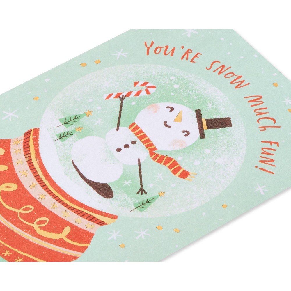 slide 5 of 5, Carlton Cards Christmas Card Snow Globe, 1 ct