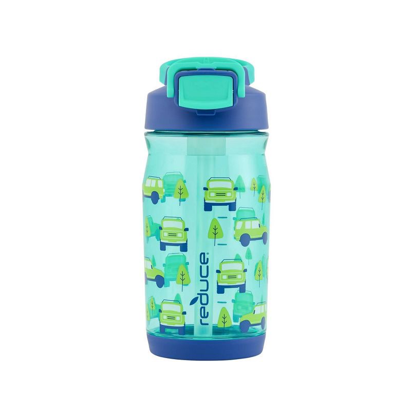 slide 7 of 11, Reduce 14oz Plastic Adventure Rolls Hydrate Tritan Kids Water Bottle with Straw Lid: Toddler Cup, Dishwasher-Safe, 14 oz