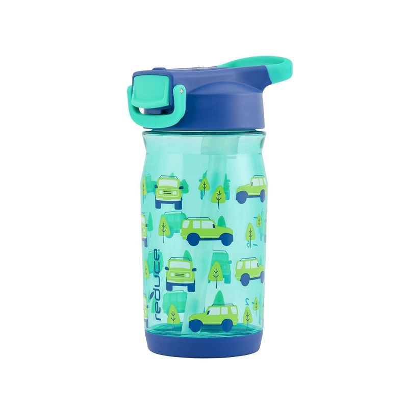 slide 4 of 11, Reduce 14oz Plastic Adventure Rolls Hydrate Tritan Kids Water Bottle with Straw Lid: Toddler Cup, Dishwasher-Safe, 14 oz