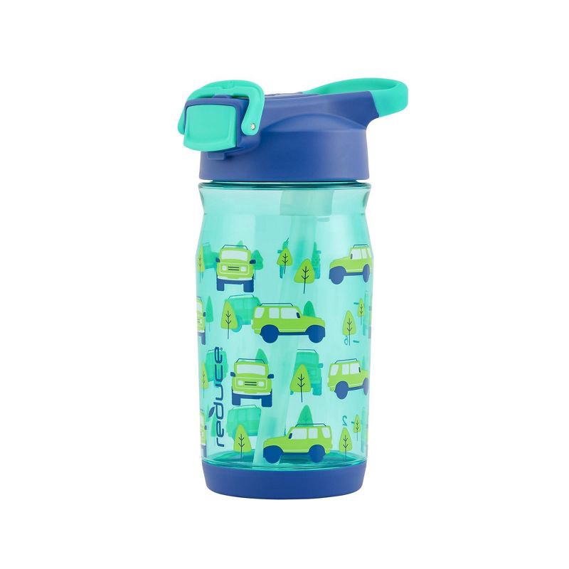 slide 2 of 11, Reduce 14oz Plastic Adventure Rolls Hydrate Tritan Kids Water Bottle with Straw Lid: Toddler Cup, Dishwasher-Safe, 14 oz