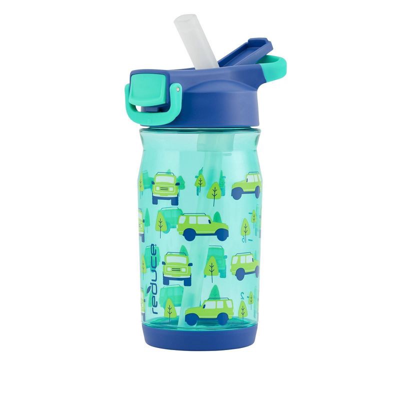 slide 5 of 11, Reduce 14oz Plastic Adventure Rolls Hydrate Tritan Kids Water Bottle with Straw Lid: Toddler Cup, Dishwasher-Safe, 14 oz
