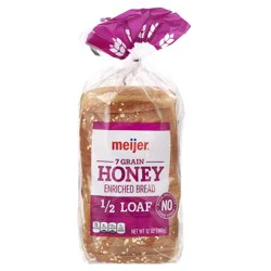Meijer Honey 7 Grains  Enriched Bread 1/2 Loaf
