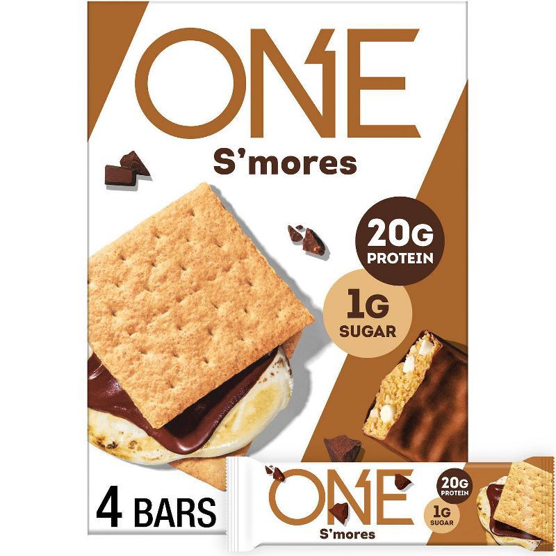 slide 1 of 7, ONE Bar Protein Bar - S'mores - 4ct, 4 ct