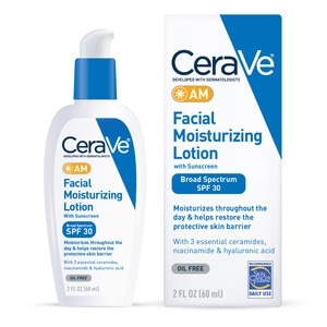 slide 1 of 1, Cerave Am Facial Moisturizing Lotion With Sunscreen, Spf 30, 2 Oz, 2 oz