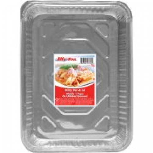 slide 1 of 1, Jiffy-Foil Cake Pan With Lid, 1 ct