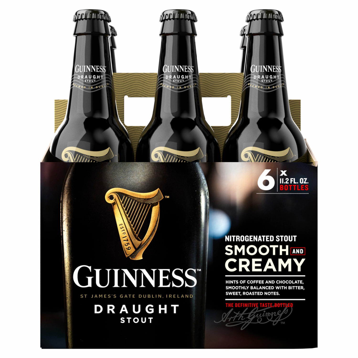 slide 7 of 8, Guinness Draught in Bottle, 6 ct