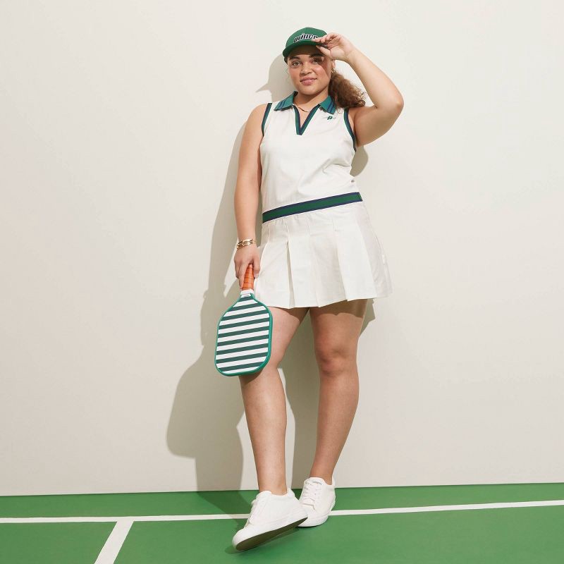 slide 5 of 10, Women's Maddison Sneakers with Memory Foam Insole - A New Day™ White 8.5: Lace-Up Faux Leather, Cushioned Round Toe, 1 ct