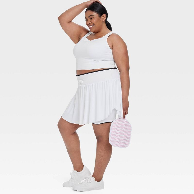 slide 10 of 10, Women's Maddison Sneakers with Memory Foam Insole - A New Day™ White 10: Lace Up, Faux Leather, Cushioned, Medium Width, 1 ct