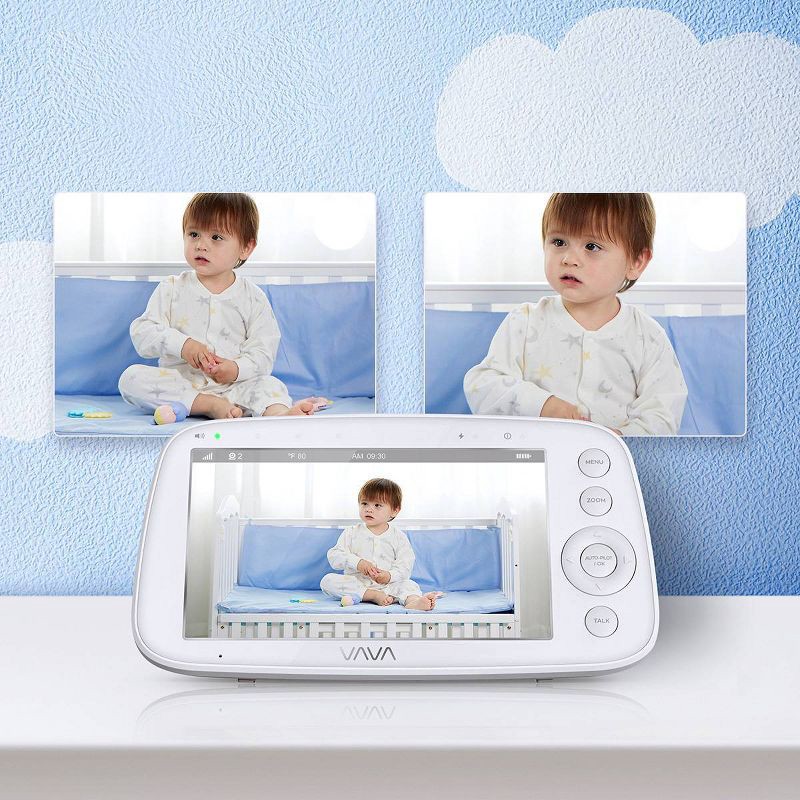 slide 4 of 9, VAVA Baby Monitor - Video with 720P 5" HD Display, 1 ct