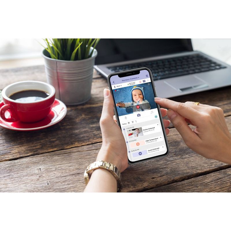 slide 6 of 11, Hubble Connected Nursery Pal Cloud 5" Smart HD Baby Monitor with Night Light, 1 ct