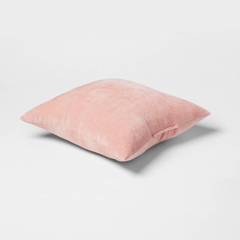 slide 3 of 4, 2pk Chenille Square Throw Pillows Pink - Threshold™, 2 ct