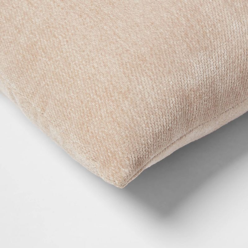 slide 4 of 4, 2pk Chenille Square Throw Pillows Neutral - Threshold™, 2 ct