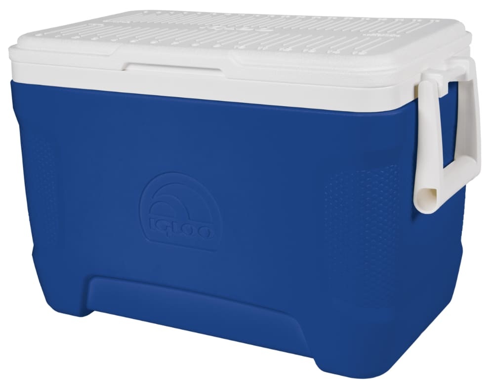 slide 1 of 1, Igloo Cooler - Blue/White, 25 qt