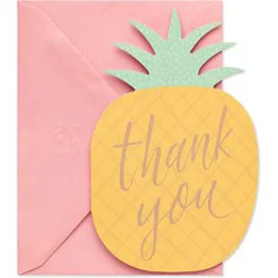 Carlton Cards 10ct Blank Thank You Cards Pinneapple