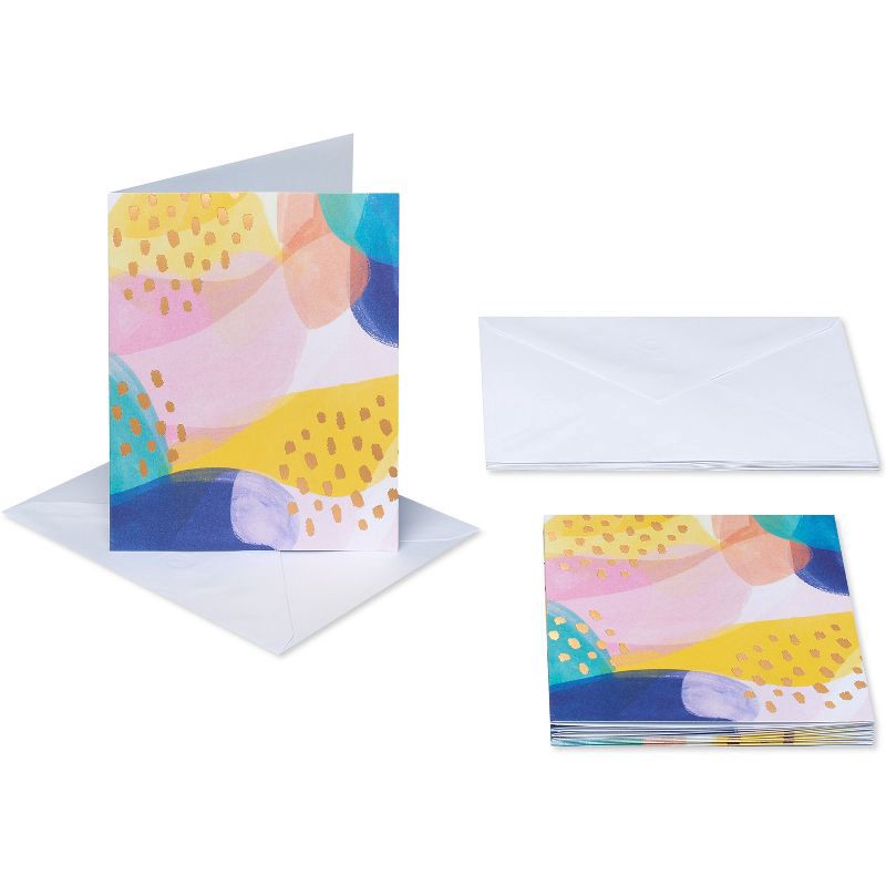 slide 2 of 4, Carlton Cards 10ct Blank All Occasion Cards Abstract, 10 ct