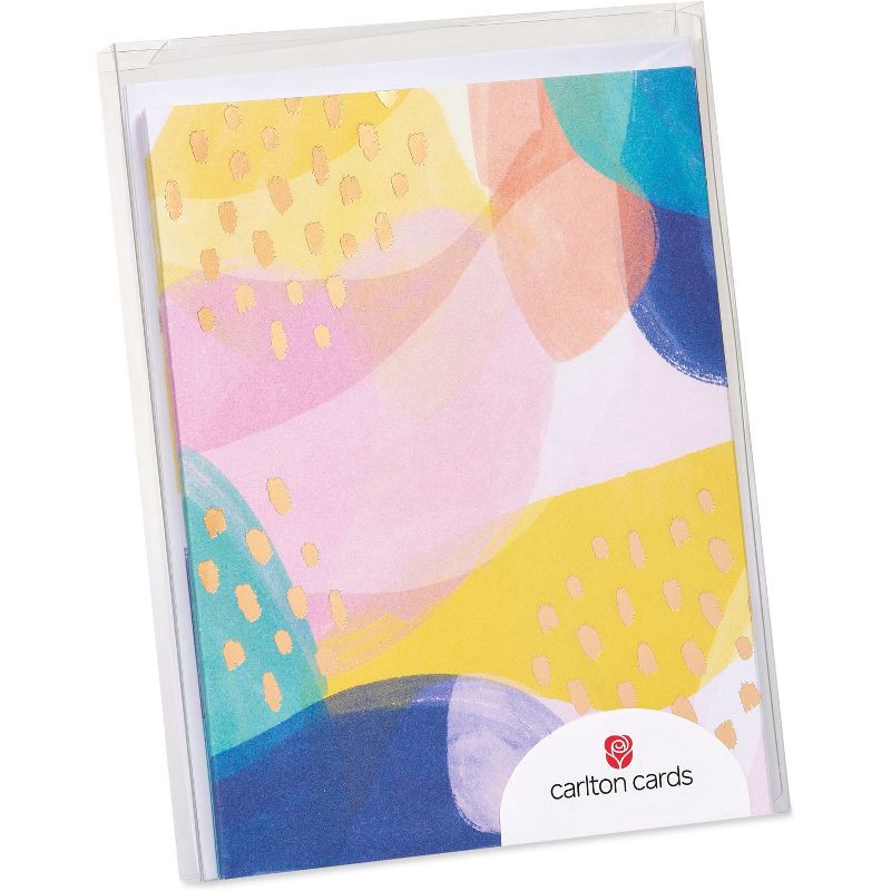 slide 4 of 4, Carlton Cards 10ct Blank All Occasion Cards Abstract, 10 ct