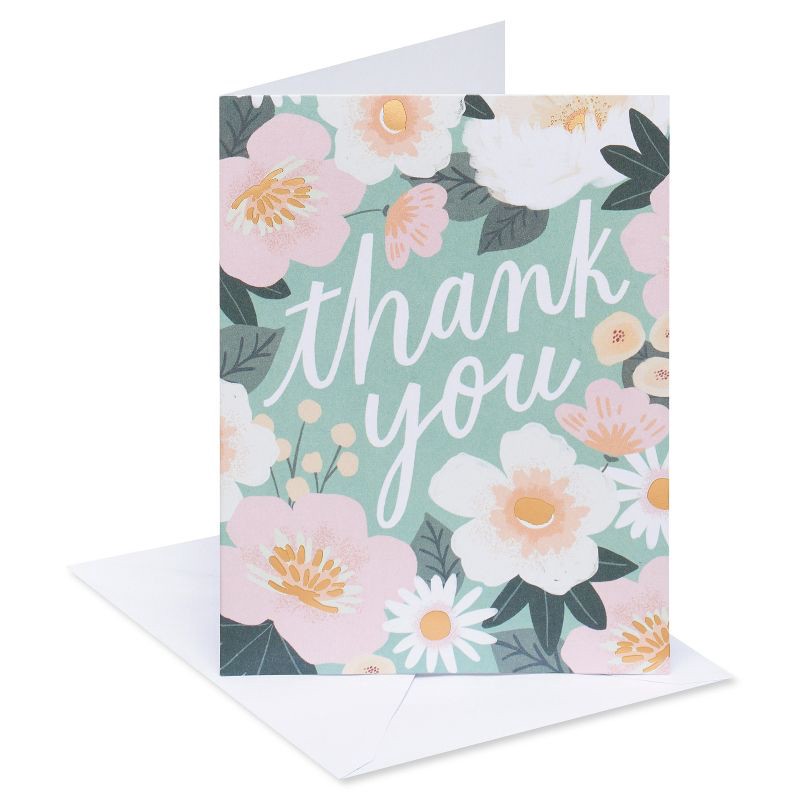 Carlton Cards 24ct Thank You Cards Floral 24 ct | Shipt