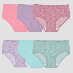 Fruit of the Loom Girls' 6pk Seamless Briefs - 14-16
