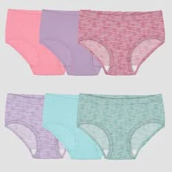 Fruit of the Loom Girls' 6pk Seamless Briefs - 14-16