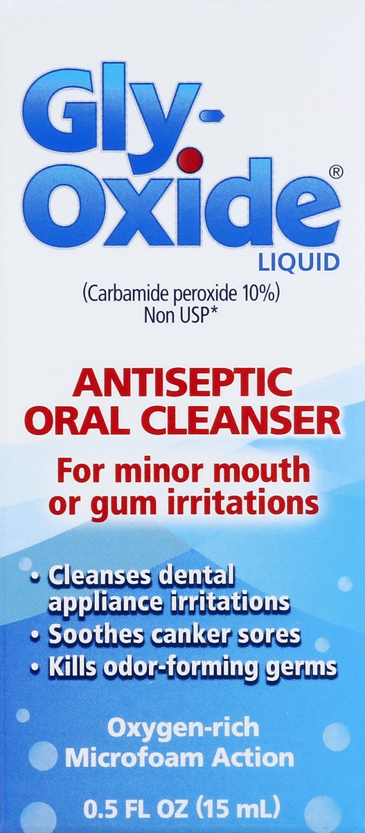 slide 4 of 5, Gly-Oxide Liquid Antiseptic Oral Cleanser, 0.5 FL OZ, 0.50 fl oz