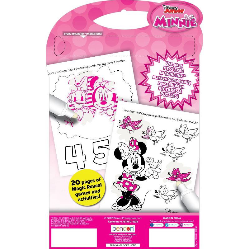 slide 2 of 3, Bendon Minnie Mouse Imagine Ink Mess Free Game Book, 1 ct