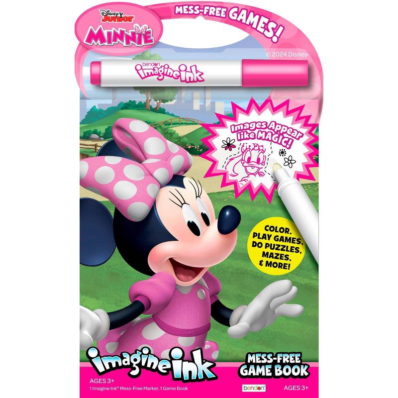 slide 1 of 3, Bendon Minnie Mouse Imagine Ink Mess Free Game Book, 1 ct