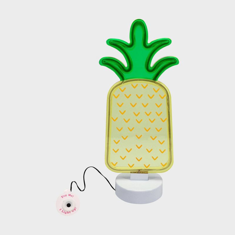 Faux Neon Sign Pineapple - Sun Squad 1 ct