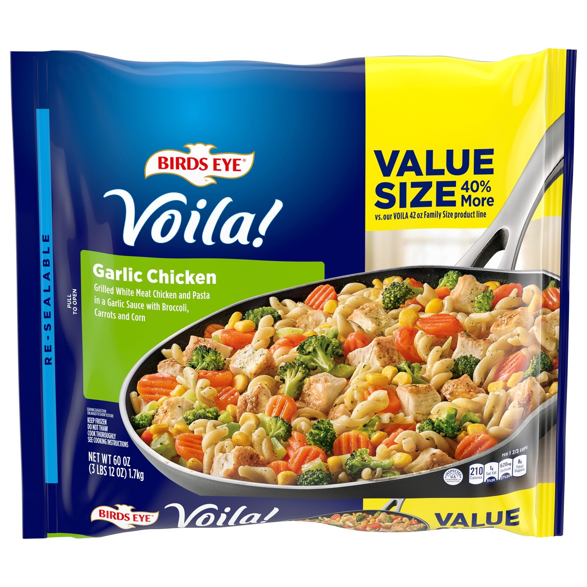 slide 1 of 5, Birds Eye Voila! Garlic Chicken Value Size 60 oz, 60 oz