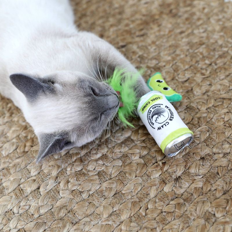 slide 4 of 5, Quirky Kitty hard Seltzpurr Cat Toy - 2pk, 2 ct