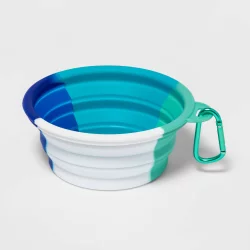 Collapsible Dog Bowl with Carabiner - Tye Dye Cool - Sun Squad