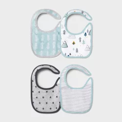 Baby 4pk 'Adventure Awaits' Bib - Cloud Island Green