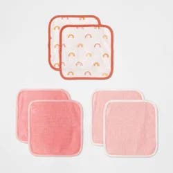 Baby Girls' 6pk Earth & Sky Washcloth Set - Cloud Island Pink
