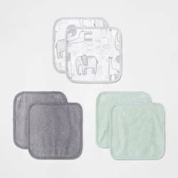 Baby 6pk 'Little Peanut' Washcloth Set - Cloud Island™ Green