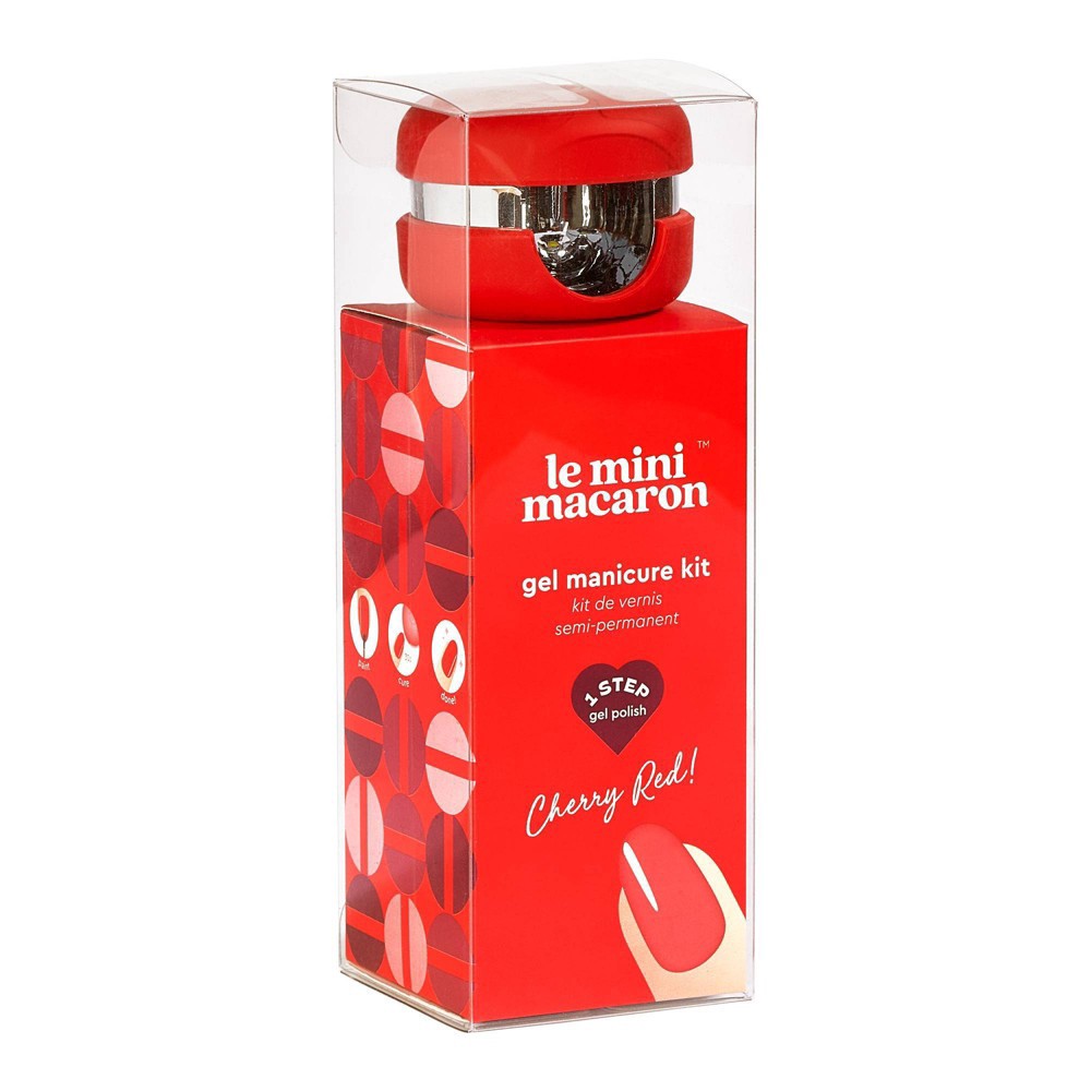 Le Mini Macaron Mini Gel Nail Polish Kit - Cherry Red