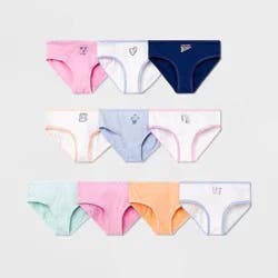 Girls' 10pk Days of the Week Cotton Hipster - Cat & Jack™ 8