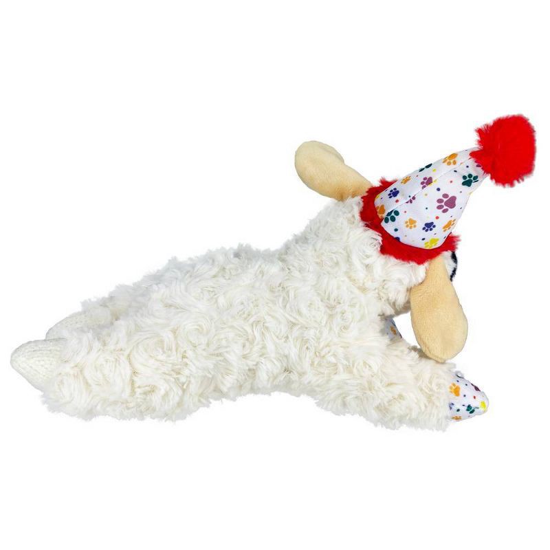 slide 5 of 5, Multipet Birthday Lamb Chop Dog Toy - M, 1 ct