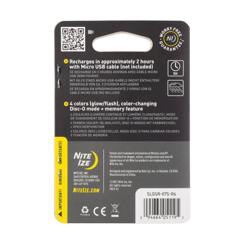 slide 2 of 11, Nite Ize SpotLit Rechargeable Carabiner Light Disc-O Dog Collar, 1 ct