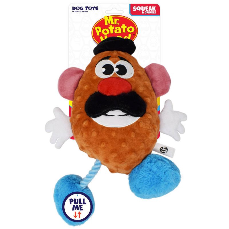 slide 1 of 6, Hasbro Mr. Potato Head with Rope Dog Toy - Brown, 1 ct